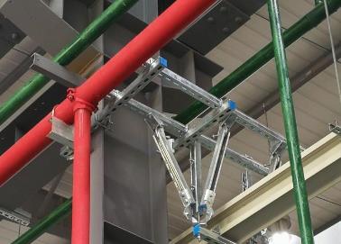 黄平该抗震支架的整体式支吊架结构协调性好